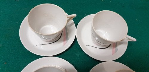 Kop en schotels 8-delig winterling, Ophalen of Verzenden
