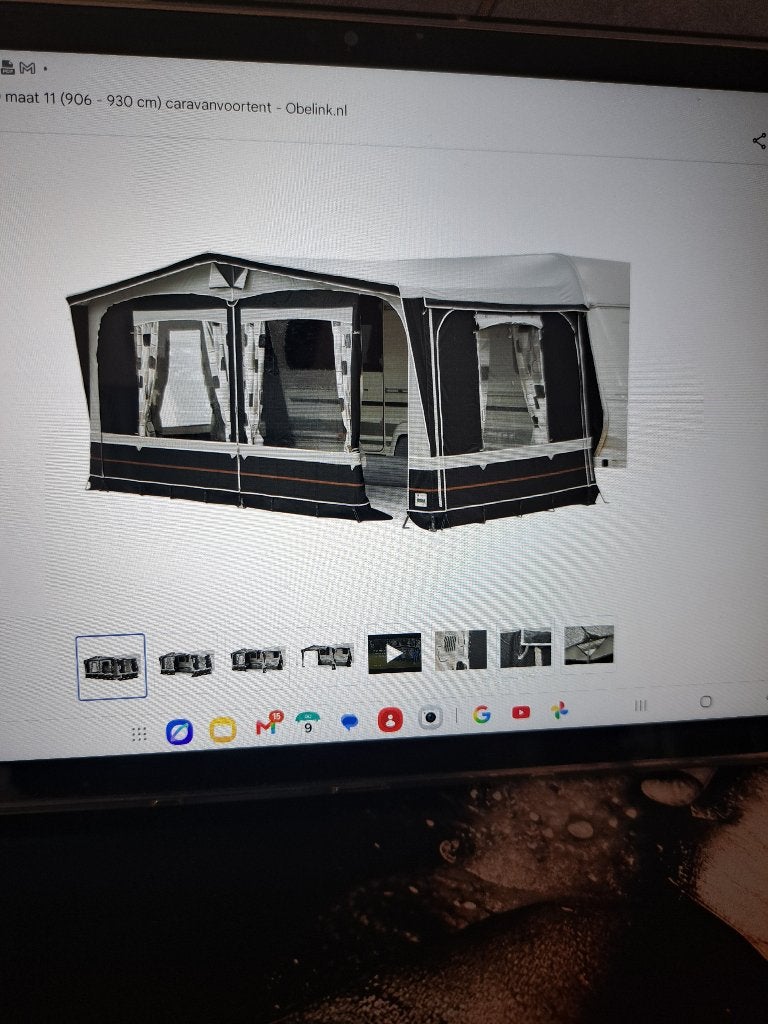 caravan voortent Type Milaan maat 11 + PVC luifel, Caravans en Kamperen, Voortenten en Luifels, Ophalen, Zo goed als nieuw