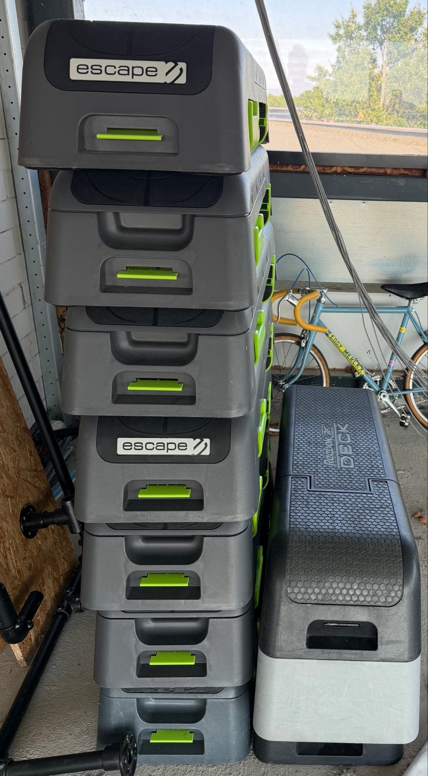 Escape steps en Reebok Deck voor fitness, Ophalen, Zo goed als nieuw, Benen, Stepbank