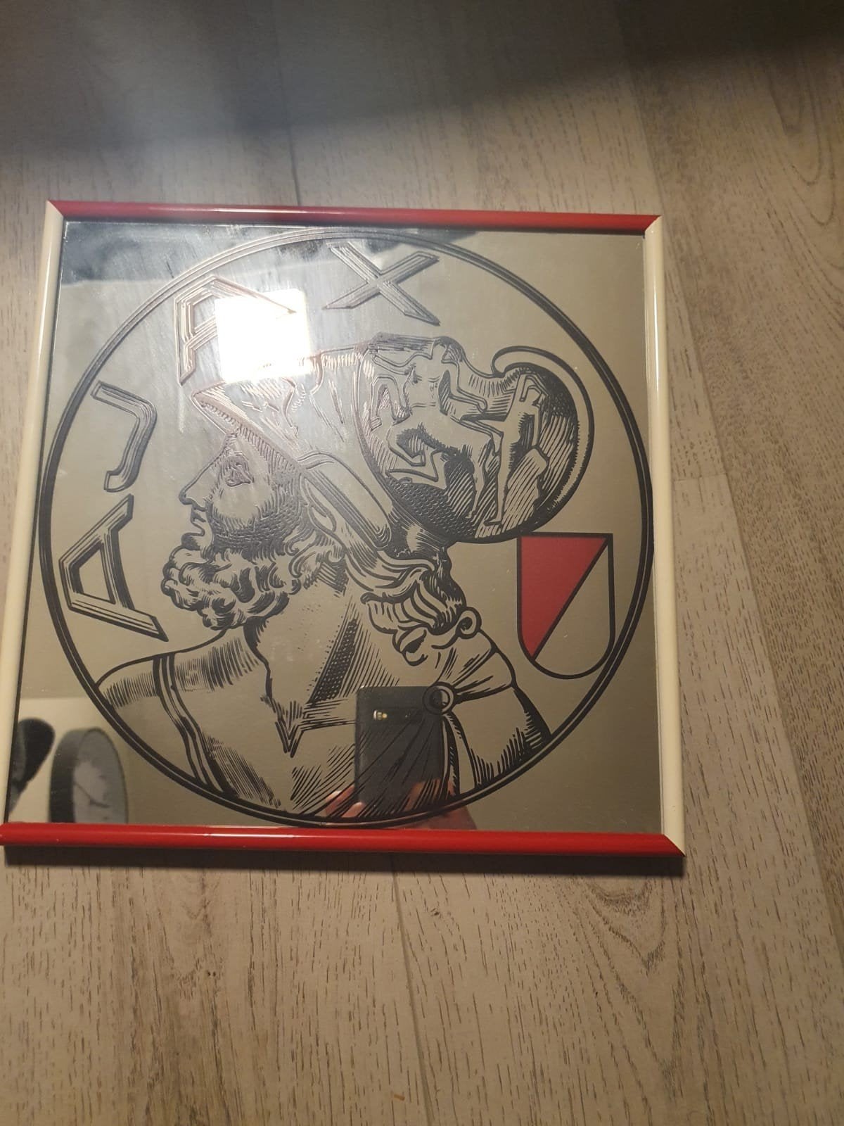 Ajax Spiegel - Vintage Voetbal Fan Item, Ophalen of Verzenden, Gebruikt