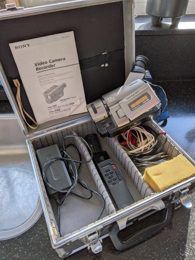 Sony video camera, Ophalen, Hi 8, Camera