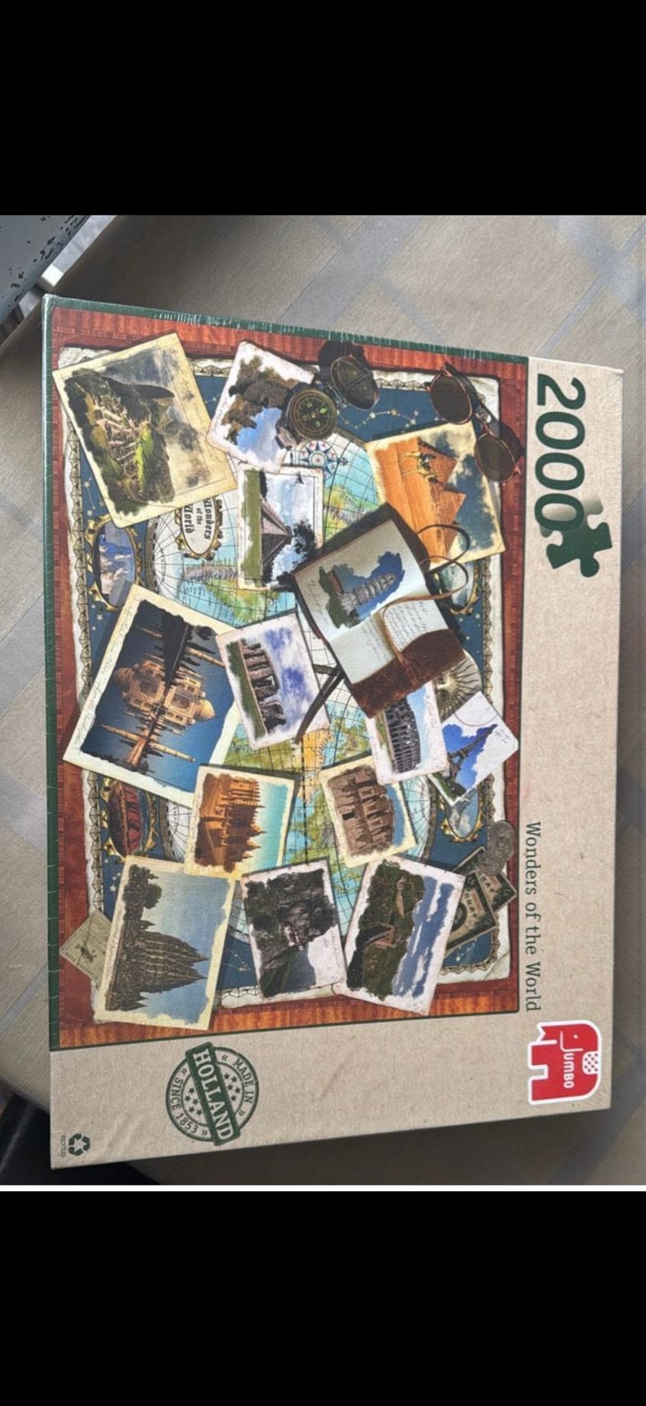 Jumbo Legpuzzel 2000 stukjes - Wonders of the World, Ophalen of Verzenden, Meer dan 1500 stukjes, Nieuw, Legpuzzel