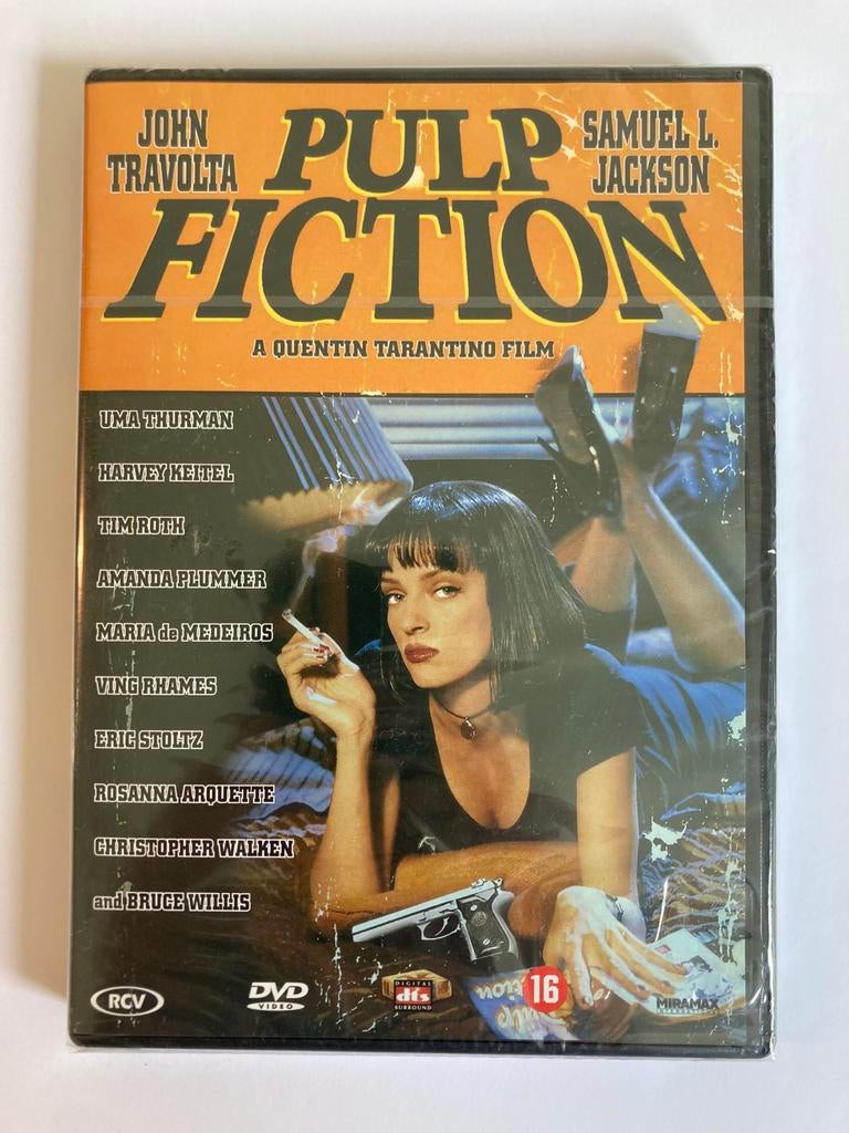 Pulp Fiction, 1994 / DVD / Quentin Tarantino / NIEUW IN SEAL, Vanaf 16 jaar, Ophalen of Verzenden, Nieuw in verpakking, Maffia en Misdaad