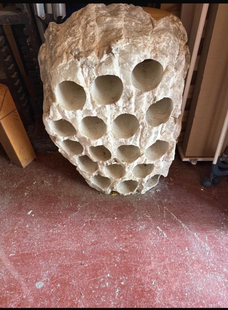 Zoutsteen flessenrek, Huis en Inrichting, Woonaccessoires | Wijnrekken, Overige materialen, 50 tot 75 cm, 15 tot 25 flessen, Ophalen of Verzenden