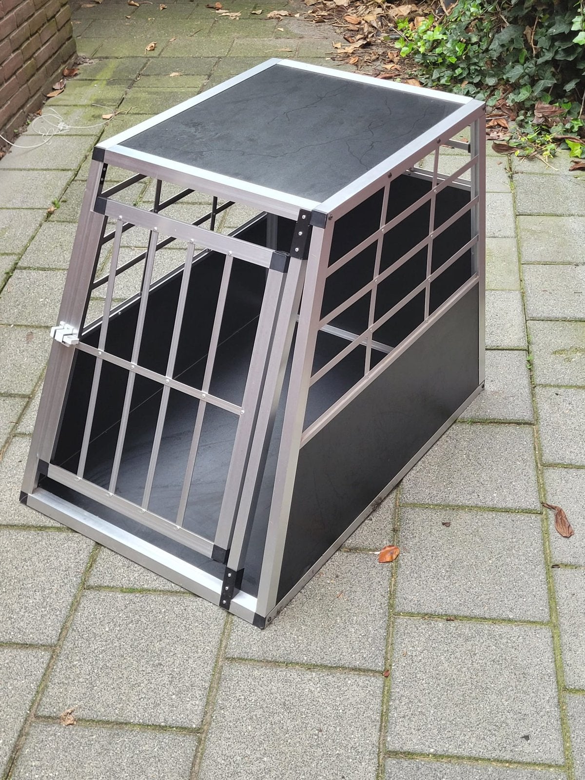 tectake Autobench Hond - Trapeze Vorm, 65 x 90 x 69,5 cm, Ophalen, Gebruikt