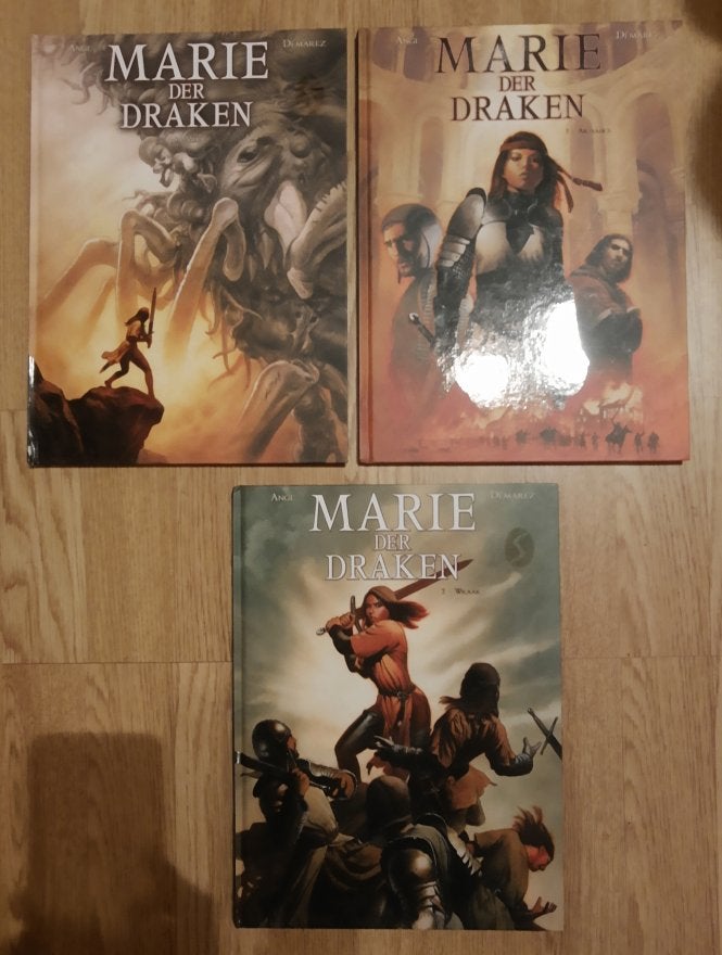 3x Serie MARIE DER DRAKEN HC_01+02+05 - Demarez / SILVESTER, Meerdere stripboeken, Ophalen of Verzenden, Gelezen