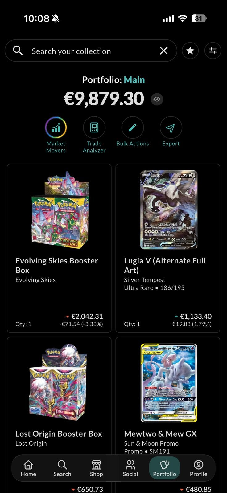 Pokémon collectie te koop - PSA slabs en sealed, Ophalen, Zo goed als nieuw, Meerdere kaarten