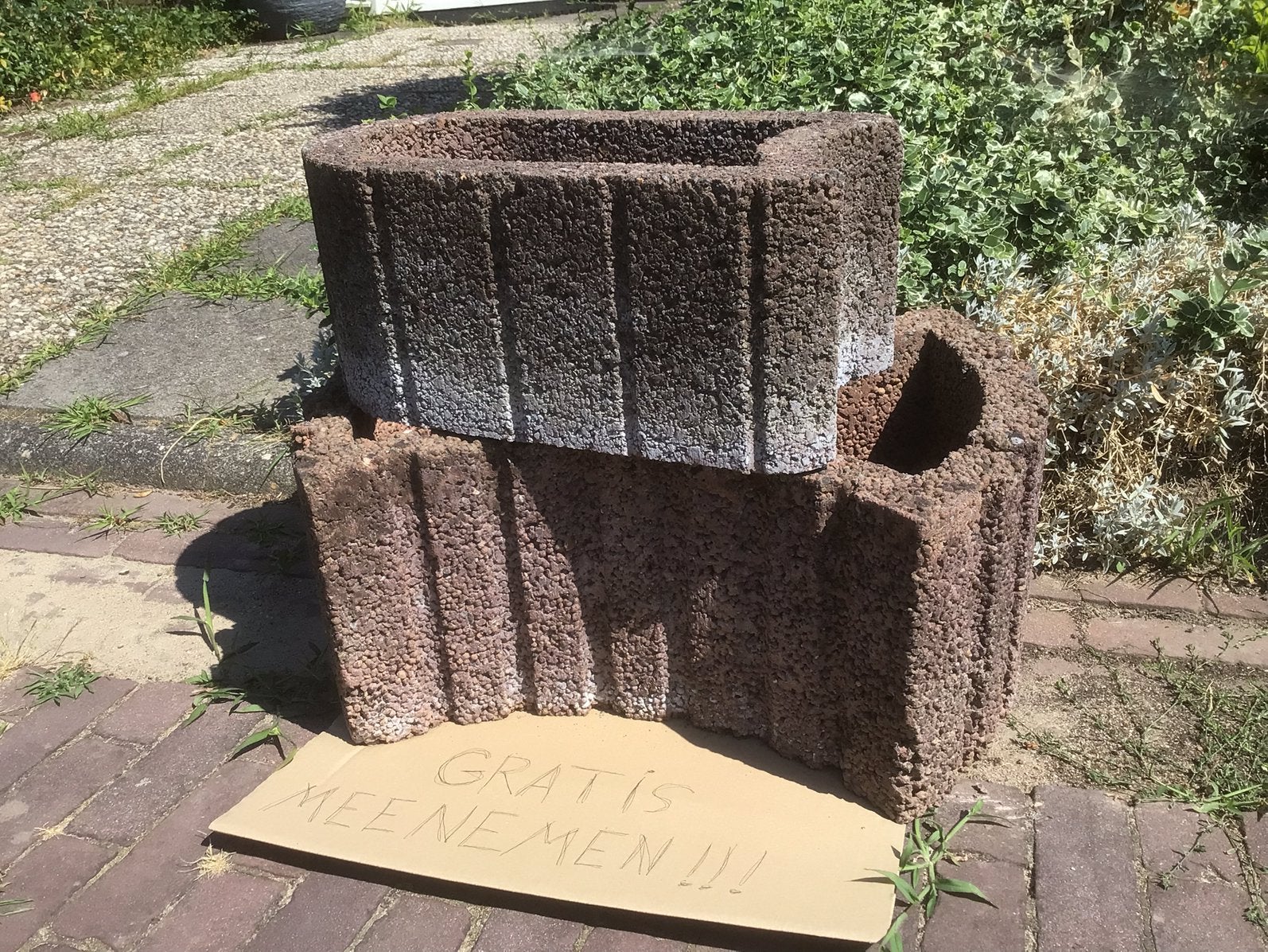 Planten bakken, Ophalen, Rechthoekig