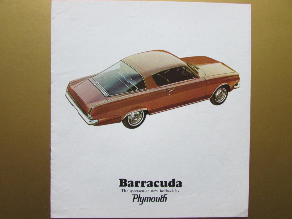 1965 Plymouth Barracuda brochure, Engels, Ophalen of Verzenden, Zo goed als nieuw, Overige merken