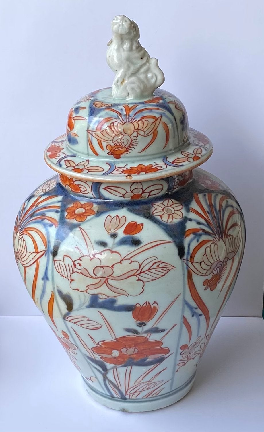 Antieke Japanse Imari dekselvaas., Antiek en Kunst, Ophalen of Verzenden