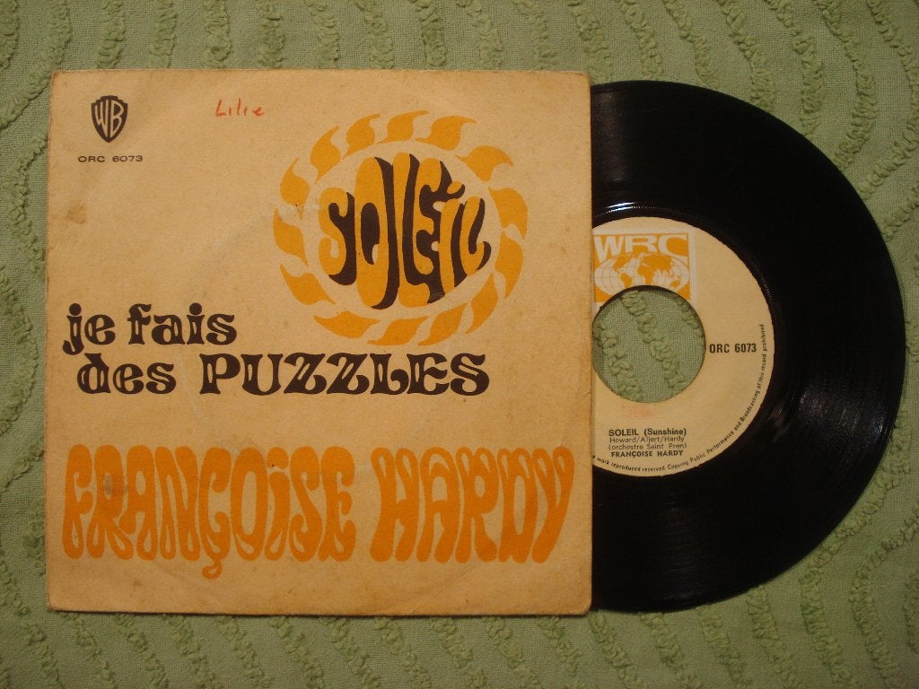 Françoise Hardy 7" Vinyl Single: ‘Soleil’ (Madagaskar), Ophalen of Verzenden, Gebruikt, 7 inch, Pop