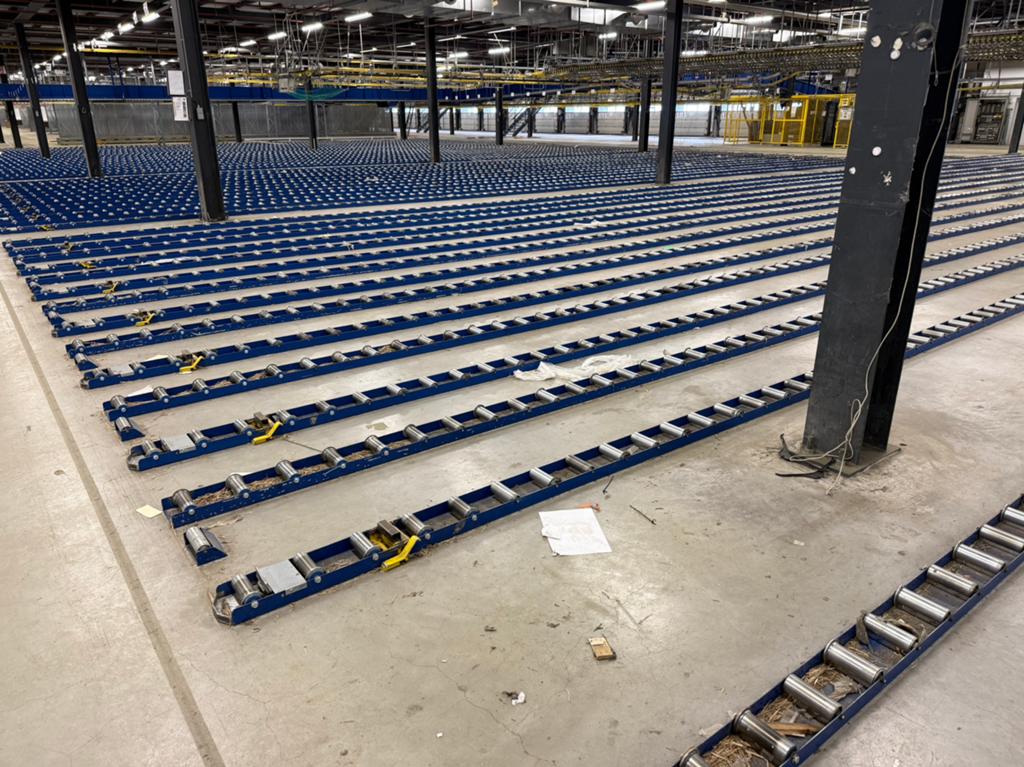 Rollenbanen pallet - +/- 2.300 strekkende meter, Ophalen, Gebruikt, X, X