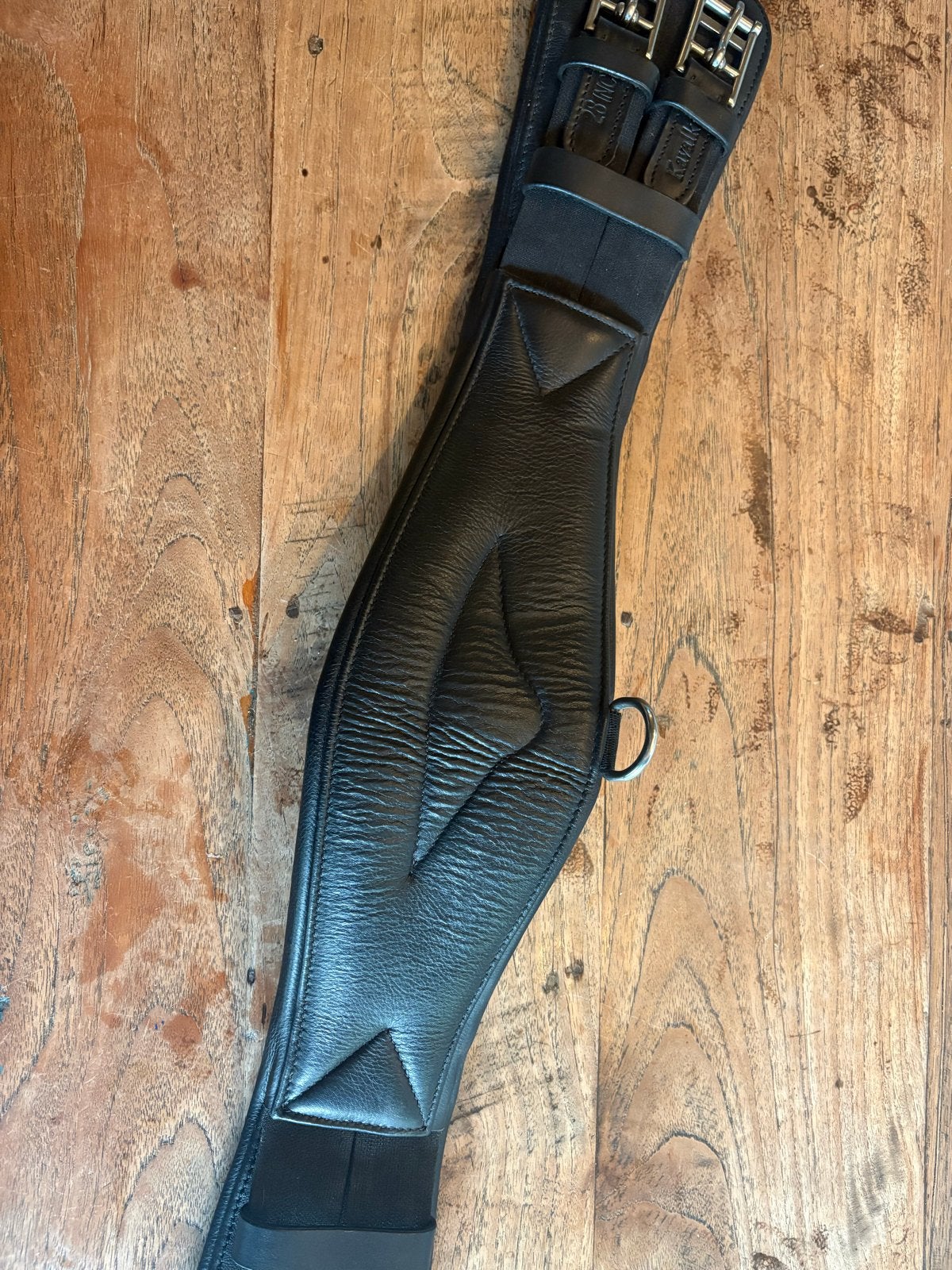 Singel - 70 cm - leer met elastiek aan de gespen, Ophalen of Verzenden, Nieuw