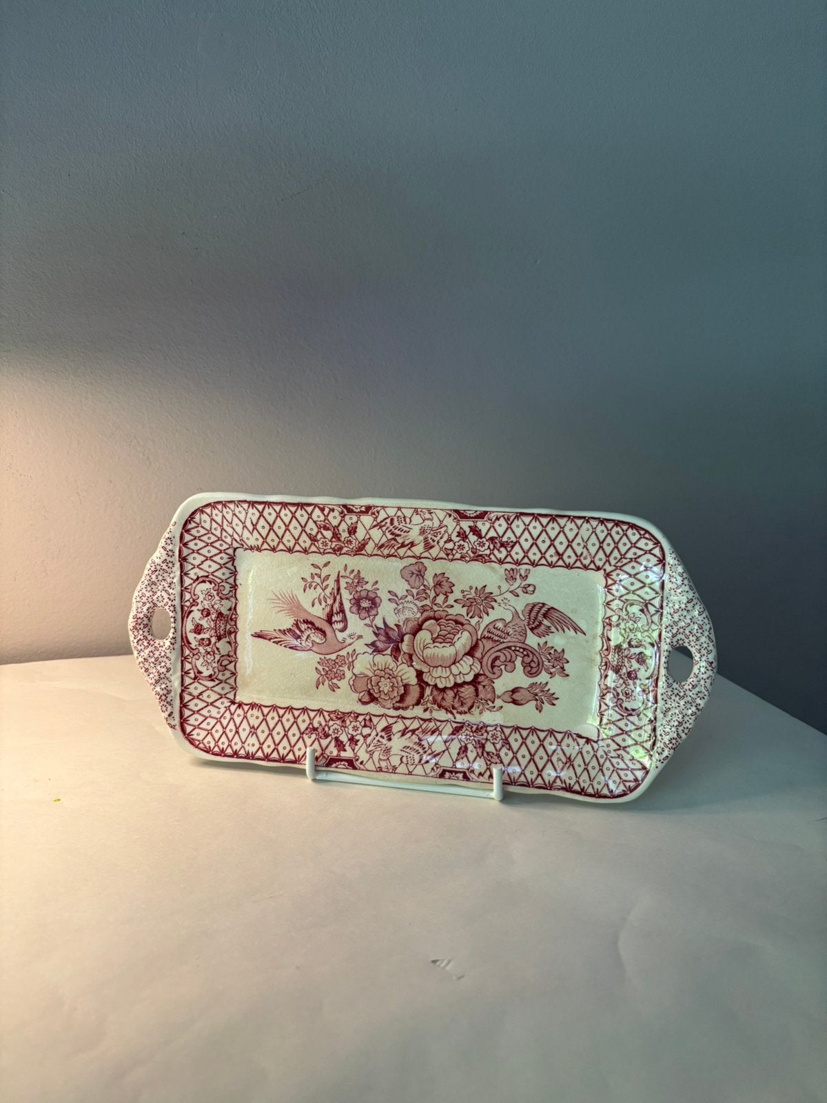 Vintage Mason’s Stratford cake schaal, Verzenden