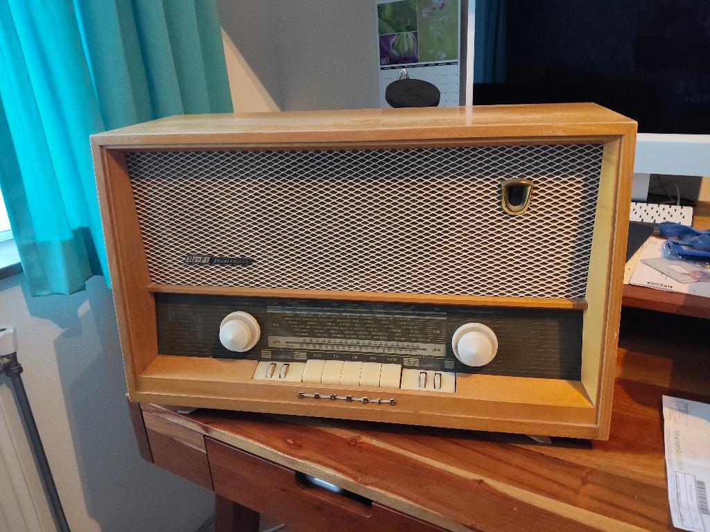 Grundig Radio Type 2065 Vintage1956, AM510-1600, FM88-108,SW, Ophalen, Gebruikt, Radio