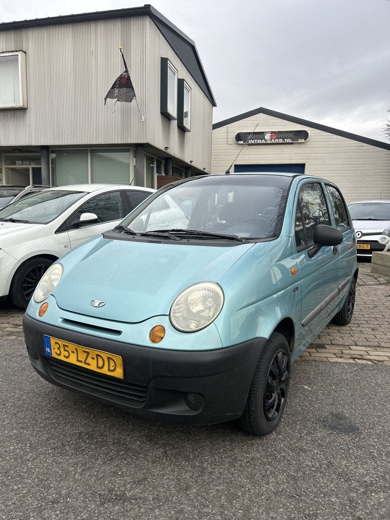 Daewoo Matiz 0.8 Pure PS 49996 kilometer met N.a.p Apk 17-04, Auto's, Daewoo, Voorwielaandrijving, Gebruikt, Matiz, Blauw