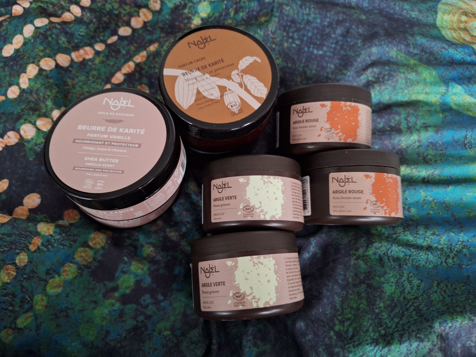 Najel Natuurlijke Shea Butter & Klei Pakket - 8 Stuks, Ophalen of Verzenden, Nieuw, Bodylotion, Crème of Olie