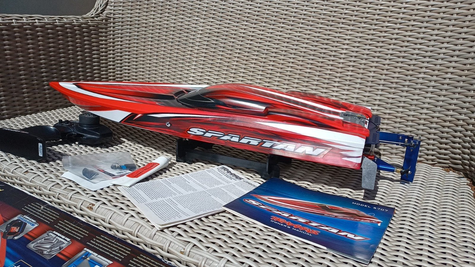 rc speedboot Traxxas Spartan, Ophalen of Verzenden, Gebruikt, Groter dan 1:32, Overige merken