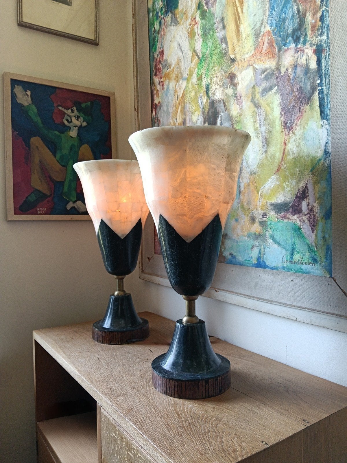 Schitterende lampen, Ophalen