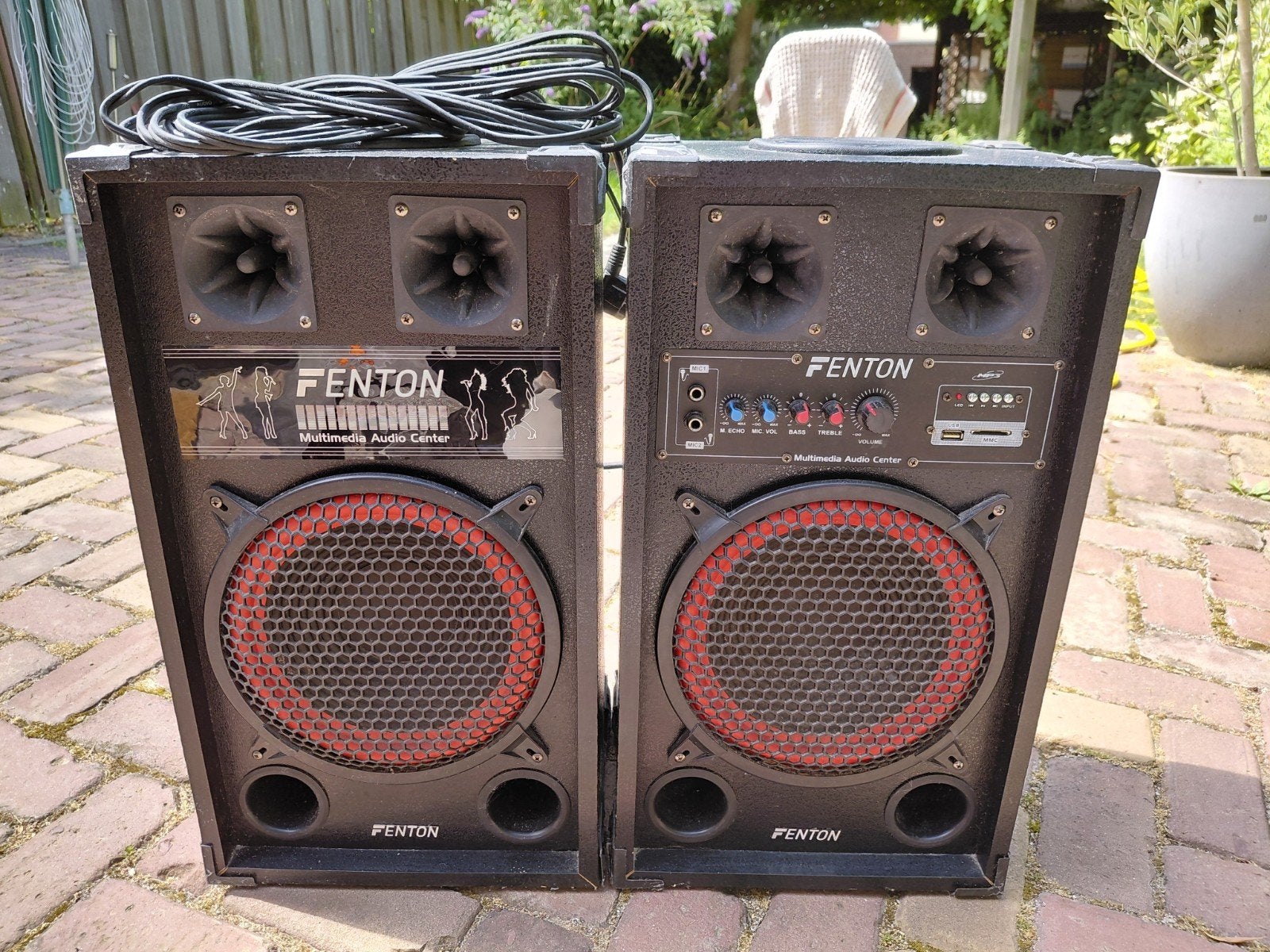 FENTON speakerset SPB-10, Audio, Tv en Foto, Luidsprekers, Gebruikt, Speakerset, AUX-ingang, Ophalen