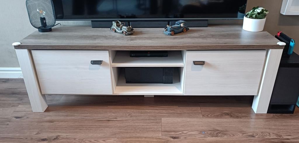 Lynn tv meubel en dressoir van Leen Bakker landelijk, Ophalen, Gebruikt, 150 tot 200 cm, Landelijk