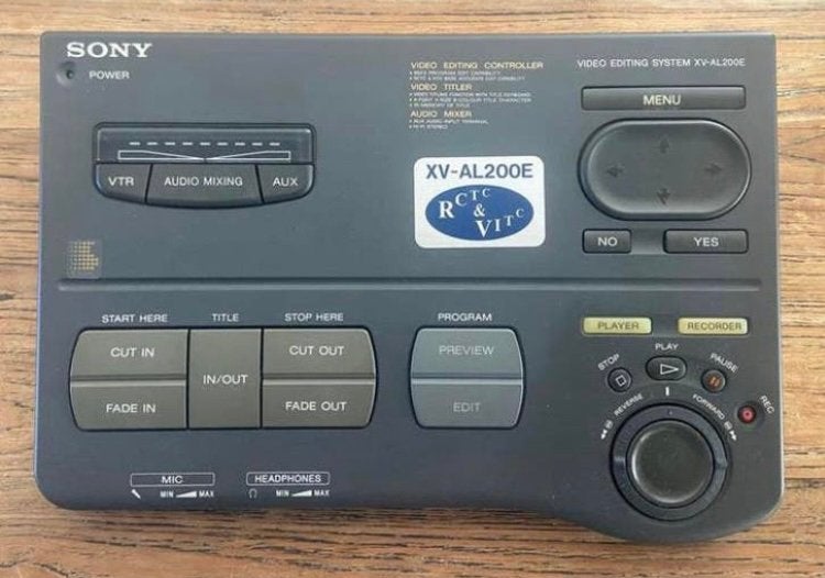 Sony video editing systeem Type XV-AL200E pal, Ophalen of Verzenden, Zo goed als nieuw, Video