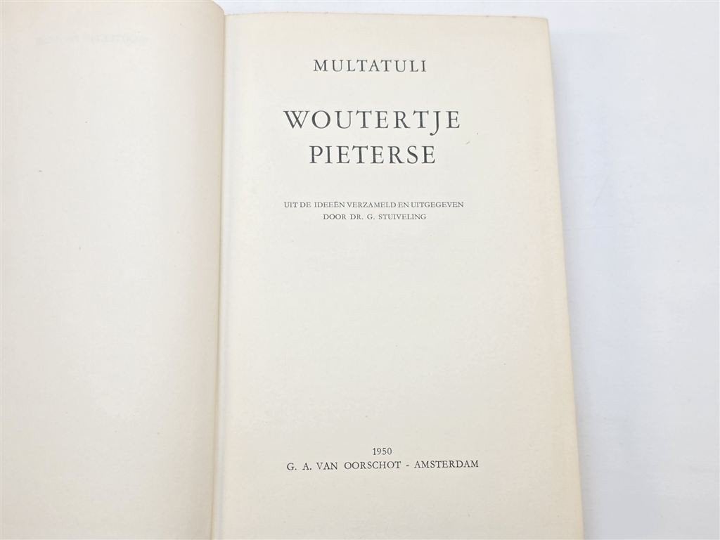Woutertje Pieterse — Multatuli, Van Oorschot 1950, Boeken, Ophalen of Verzenden, Gelezen