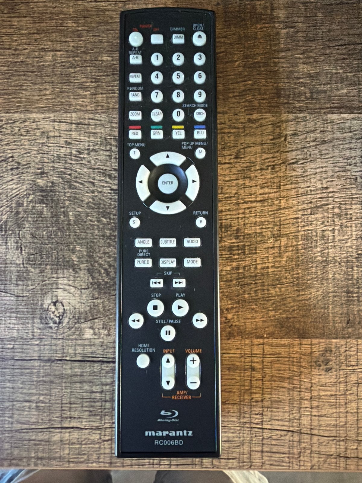 Marantz RC006BD afstandsbediening voor Blu-ray speler, Verzenden, Gebruikt, Origineel, Mediaspeler