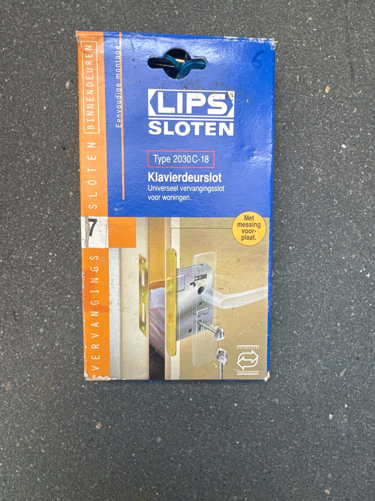LIPS Sloten Klavierdeurslot Type 2030C-18, Doe-het-zelf en Verbouw, Hang- en Sluitwerk, Ophalen of Verzenden, Nieuw, Koper of Messing