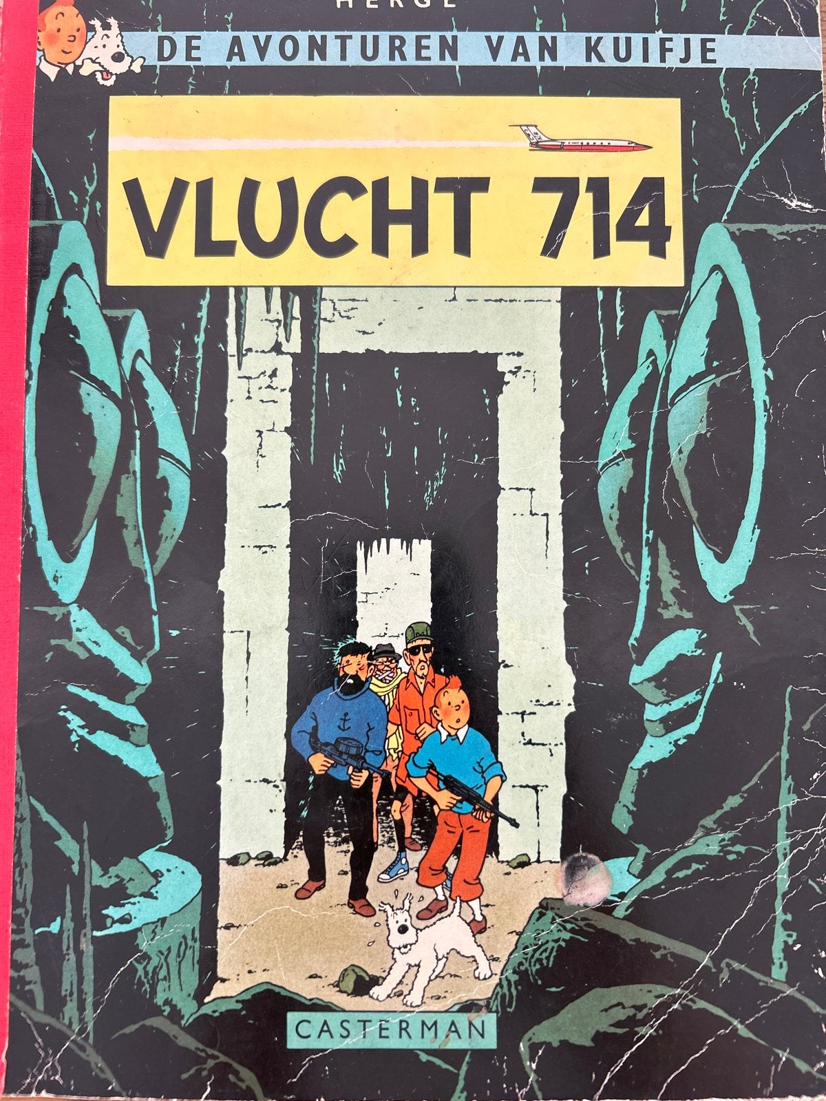 Kuifje - Vlucht 714 (Casterman, 1968), Boeken, Eén stripboek, Ophalen of Verzenden, Gelezen