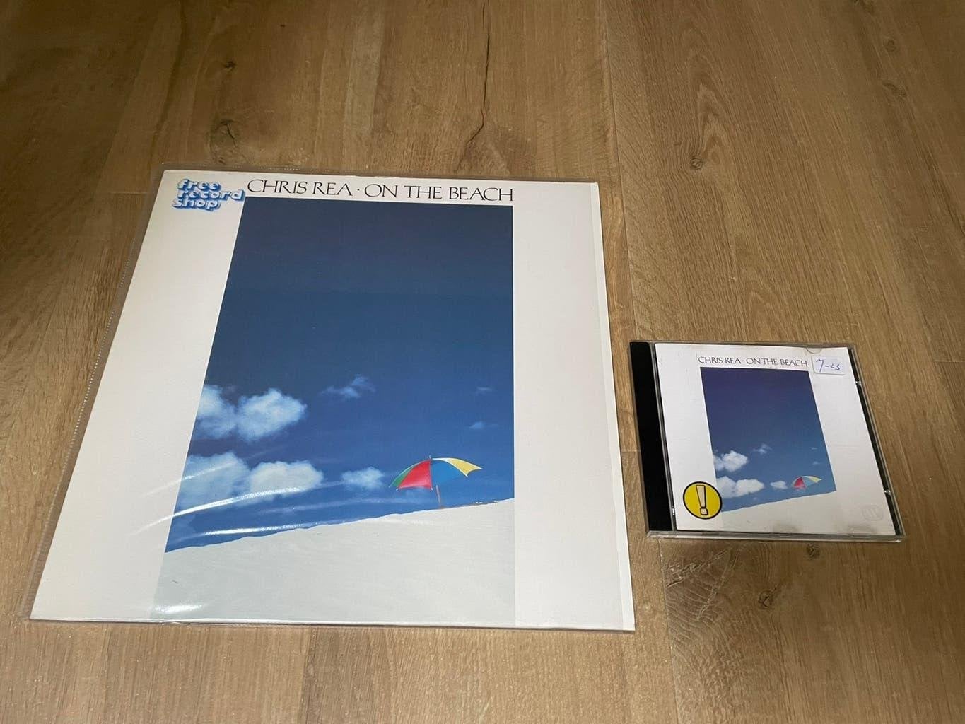 Lp + cd Chris Rea - On The Beach, LP, Originele persing, Ophalen of Verzenden, Zo goed als nieuw