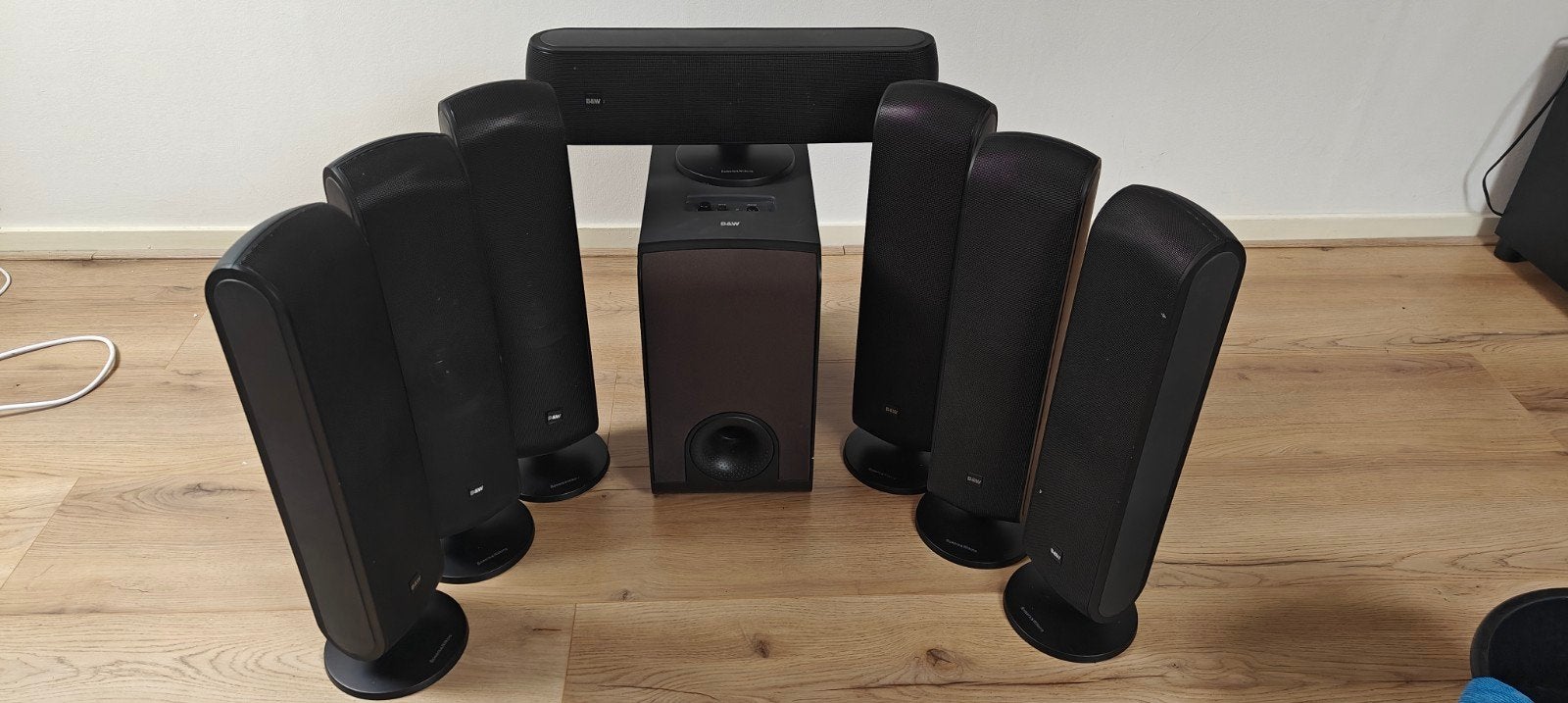 Bowers & Wilkins (B&W) 7.1 Speaker Set – VM1 (7x) + AS1 Subw, Ophalen, Gebruikt, Bowers & Wilkins (B&W)