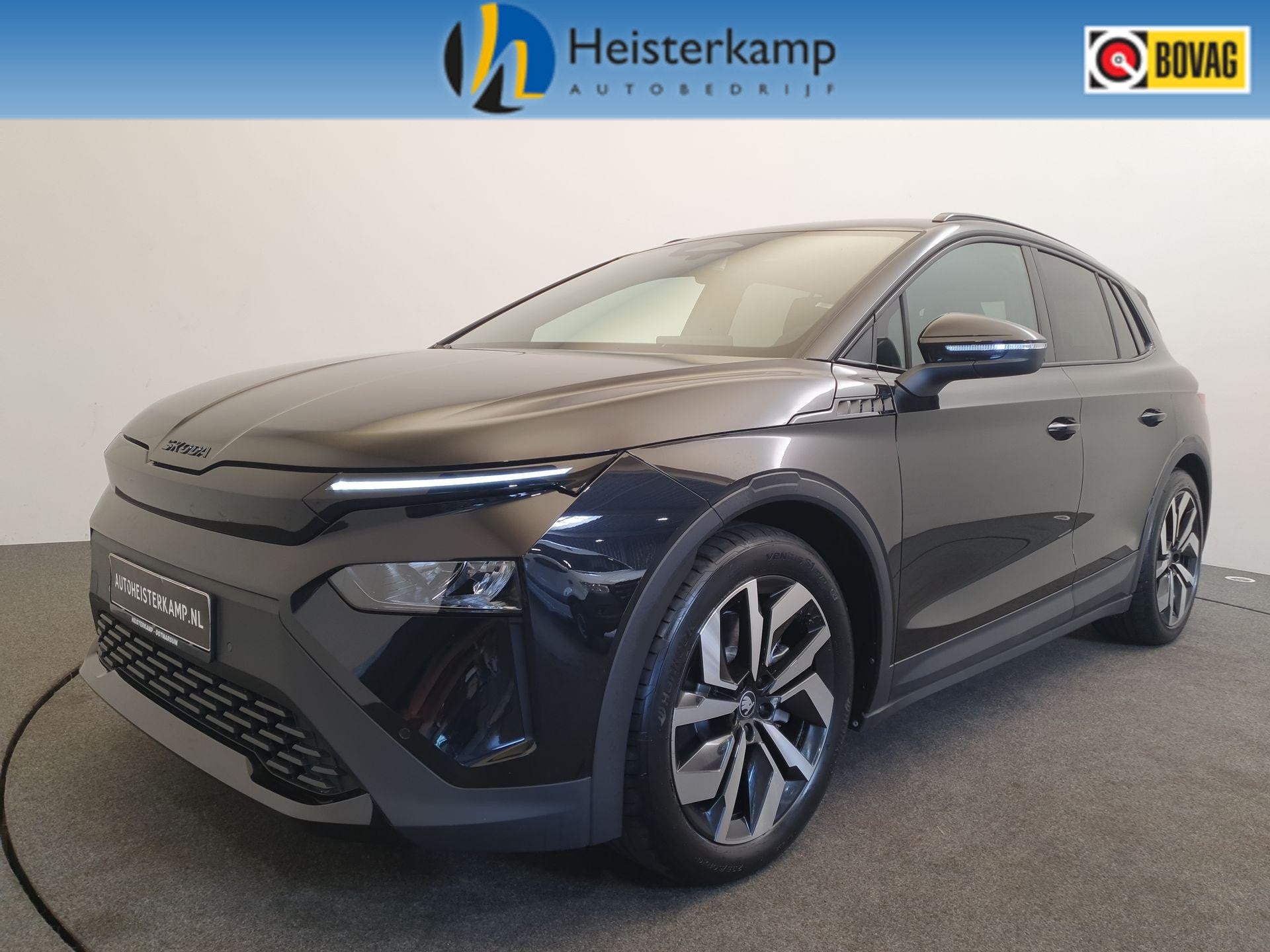 SKODA Elroq 85 Sportline 286pk 1800kg trekgewicht Wegklapbar, Auto's, 12 maanden, 1800 kg, Zwart, Zwart