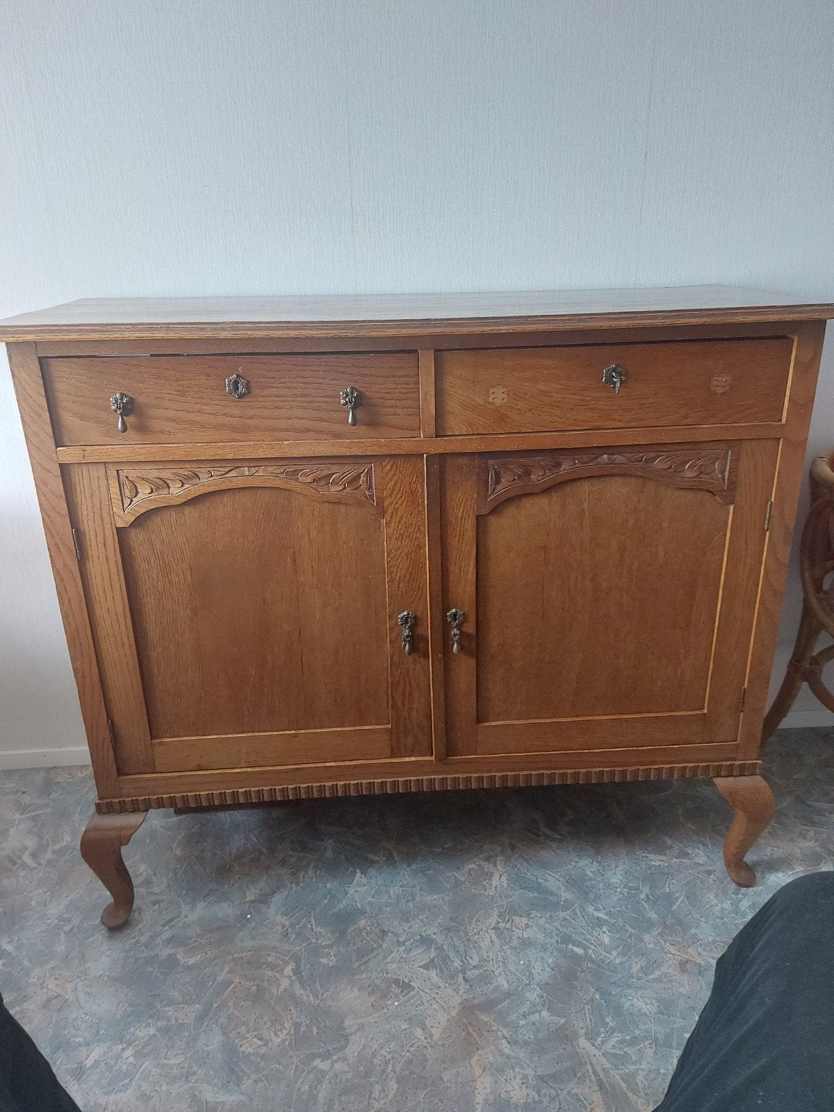 Te koop Brocante dressoir, Huis en Inrichting, Kasten | Dressoirs, Ophalen, Gebruikt, 25 tot 50 cm