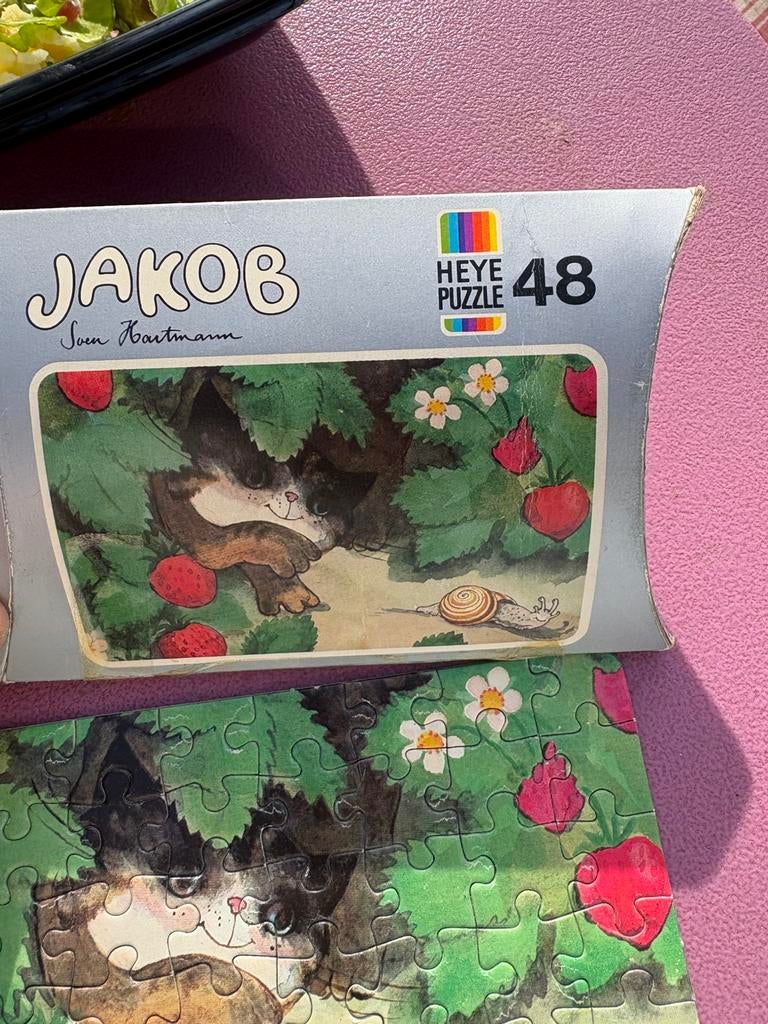 Heye jakob puzzeltje, Ophalen of Verzenden, Minder dan 500 stukjes, Gebruikt, Legpuzzel