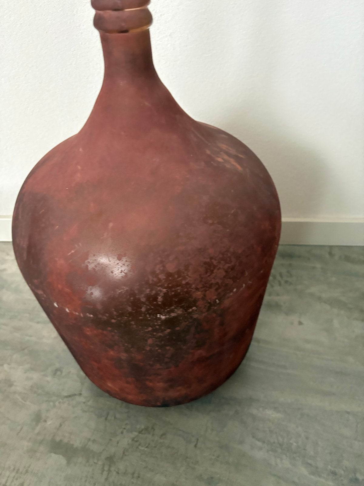 Grote decoratieve fles van gerecycled glas - Mica Decoration, Antiek en Kunst, Ophalen