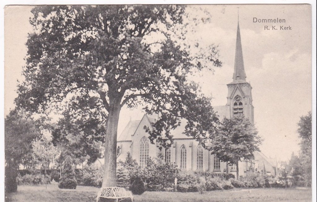 Dommelen (N.Br) R.K. Kerk 1912 -uitg. J. Bijnen nieuwstaat-, Ophalen, Voor 1920, Ongelopen, Noord-Brabant