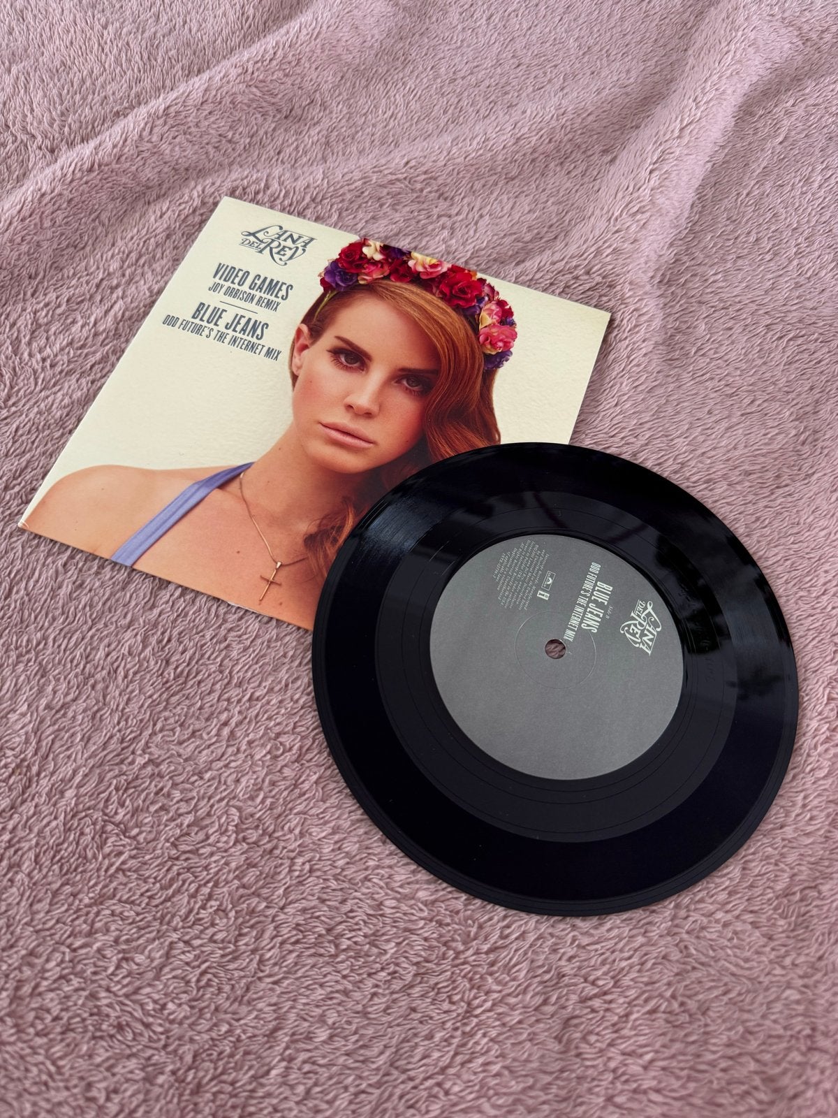 Lana Del Rey - Video Games & Blue Jeans Remix 7 inch vinyl, Gebruikt, 7 inch, Ophalen of Verzenden, Pop