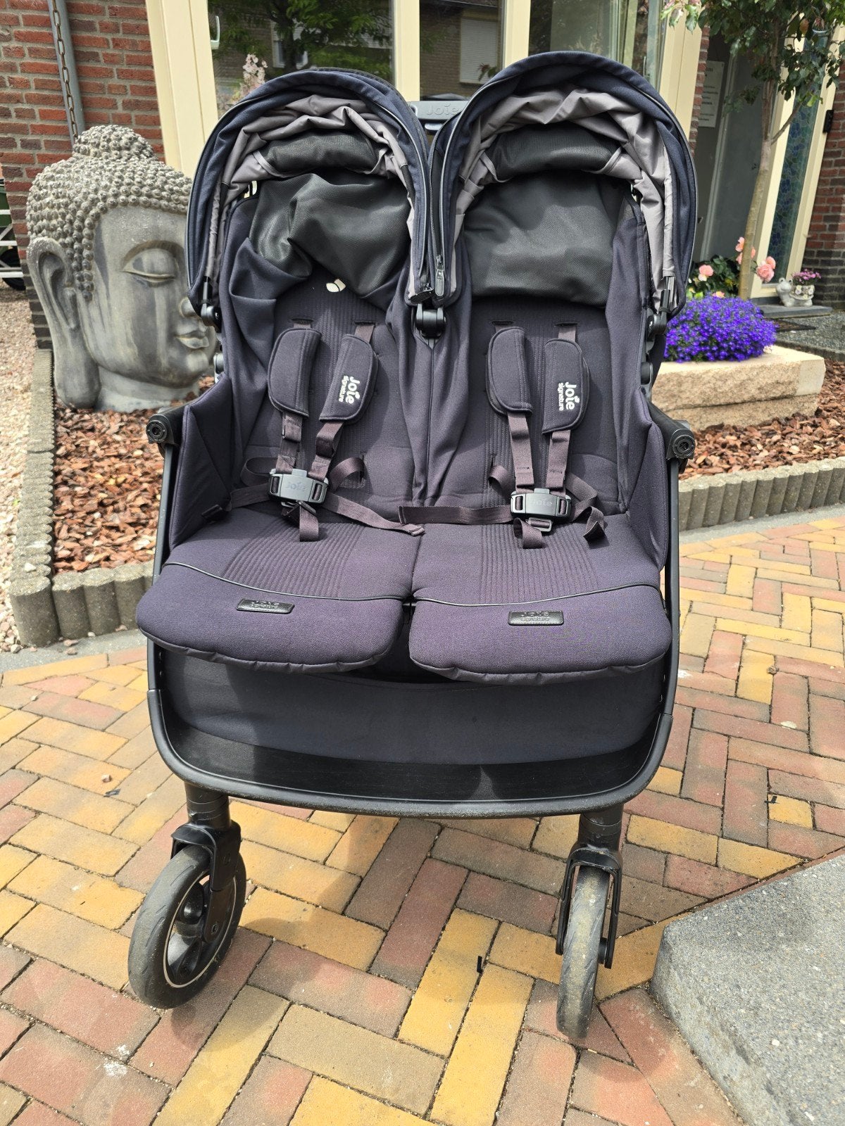 Joie Estrella tweelingbuggy Signature Eclipse, Ophalen of Verzenden, Gebruikt, Kinderwagen of Buggy