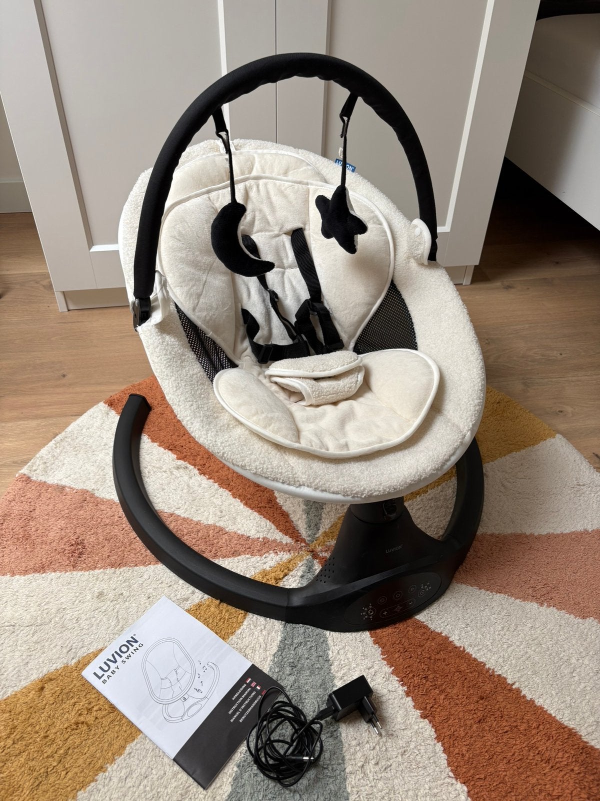 Luvion Baby Swing, Schommelstoel, Ophalen, Overige merken, Met gordel(s) of riempje(s)