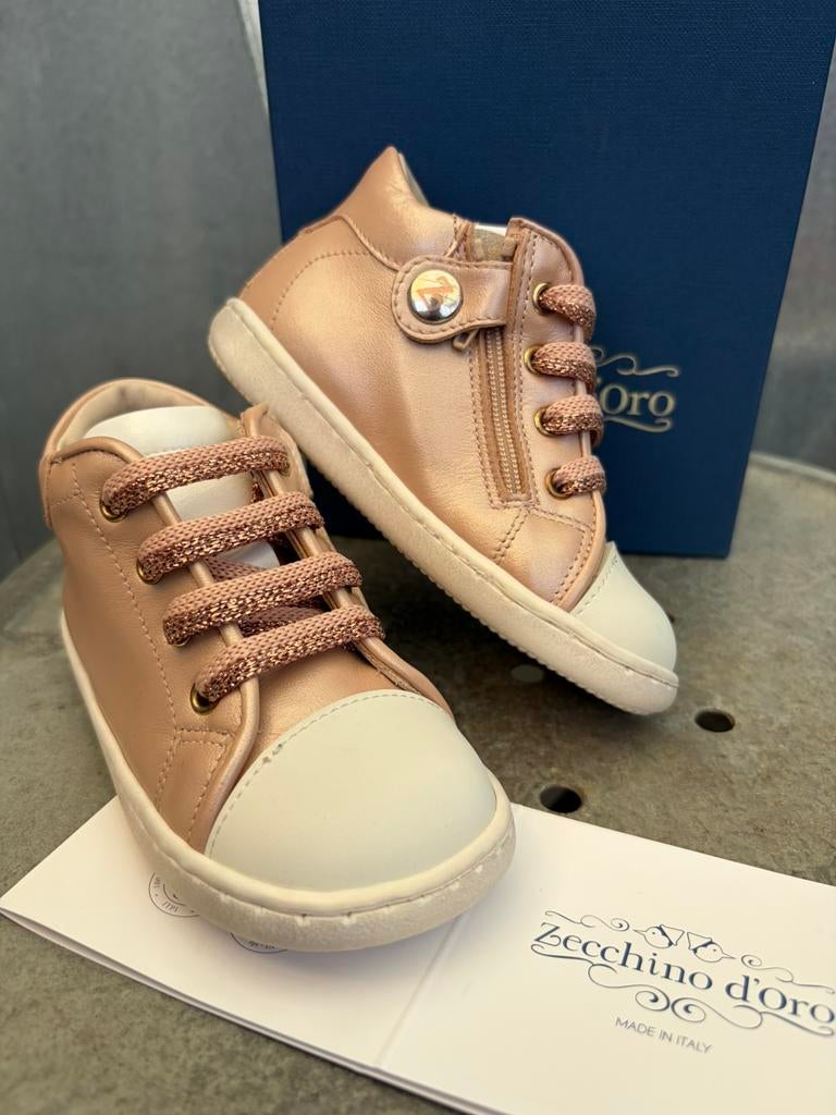 Zecchino d Oro sneakers 21 roze rits en veter, Ophalen of Verzenden, Zo goed als nieuw, Meisje, Schoentjes