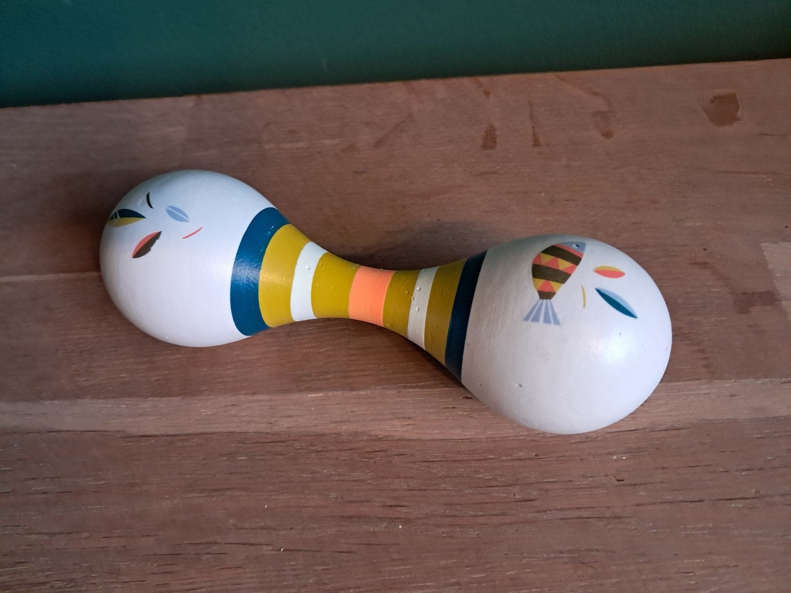 De Groene Merel Moulin Roty maracas hout, Kinderen en Baby's, Ophalen of Verzenden
