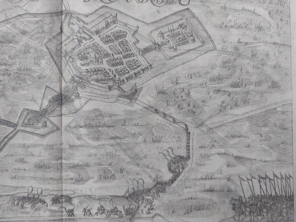 90 / Bredevoort - Bredevordia Aalten Kopergravure uit 1615, Antiek en Kunst, Ophalen of Verzenden