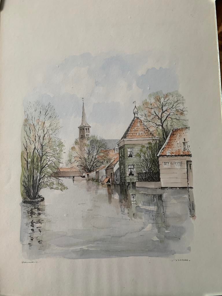 Krommenie, Zicht op de Zuiderdurgsloot, Antiek en Kunst, Ophalen