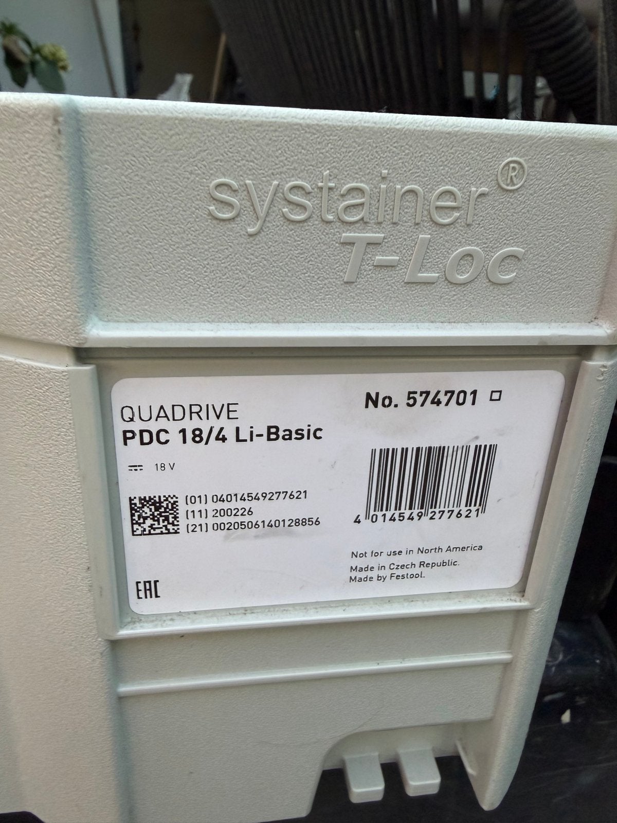Festool QUADRIVE PDC 18/4 Li-Basic Klopboormachine, Ophalen, Boor- en/of Breekhamer, Klopboormechanisme, Gebruikt
