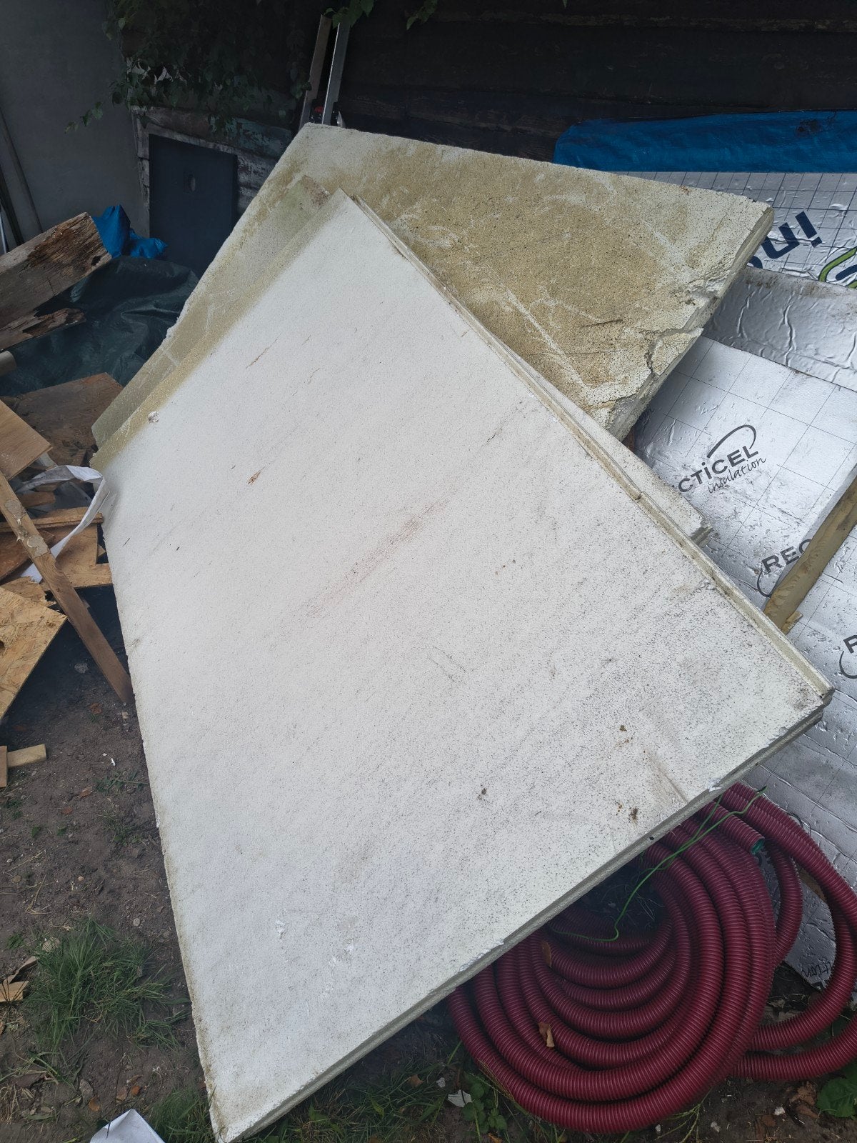 EPS isolatieplaten, drie stuks, Doe-het-zelf en Verbouw, Platen en Panelen, Ophalen
