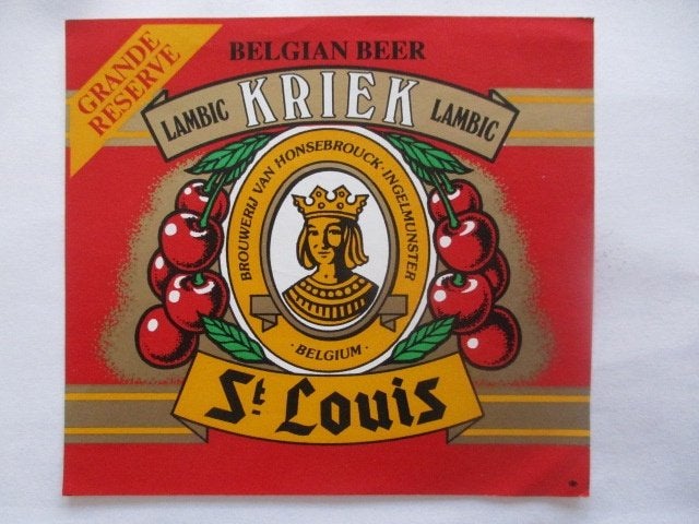 bieretiket Belgie 26-8 (H23) v honsebrouck, Ophalen of Verzenden, Zo goed als nieuw, Overige typen, Overige merken
