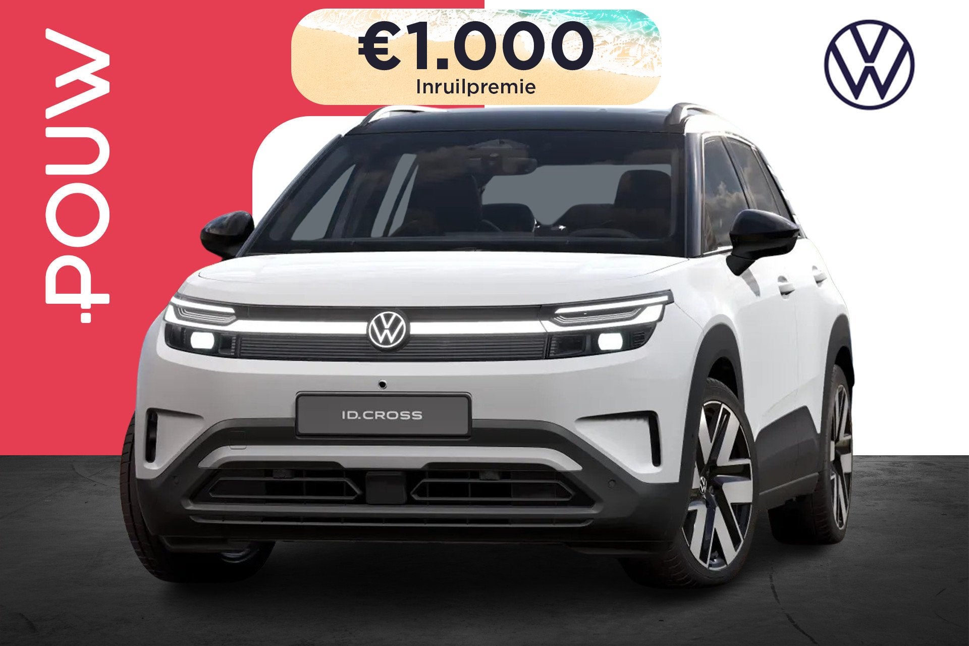 Volkswagen ID. Cross Style 211pk 52 kWh | Assistance Pakket, Auto's, 12 maanden, Stof, Wit, Nieuw