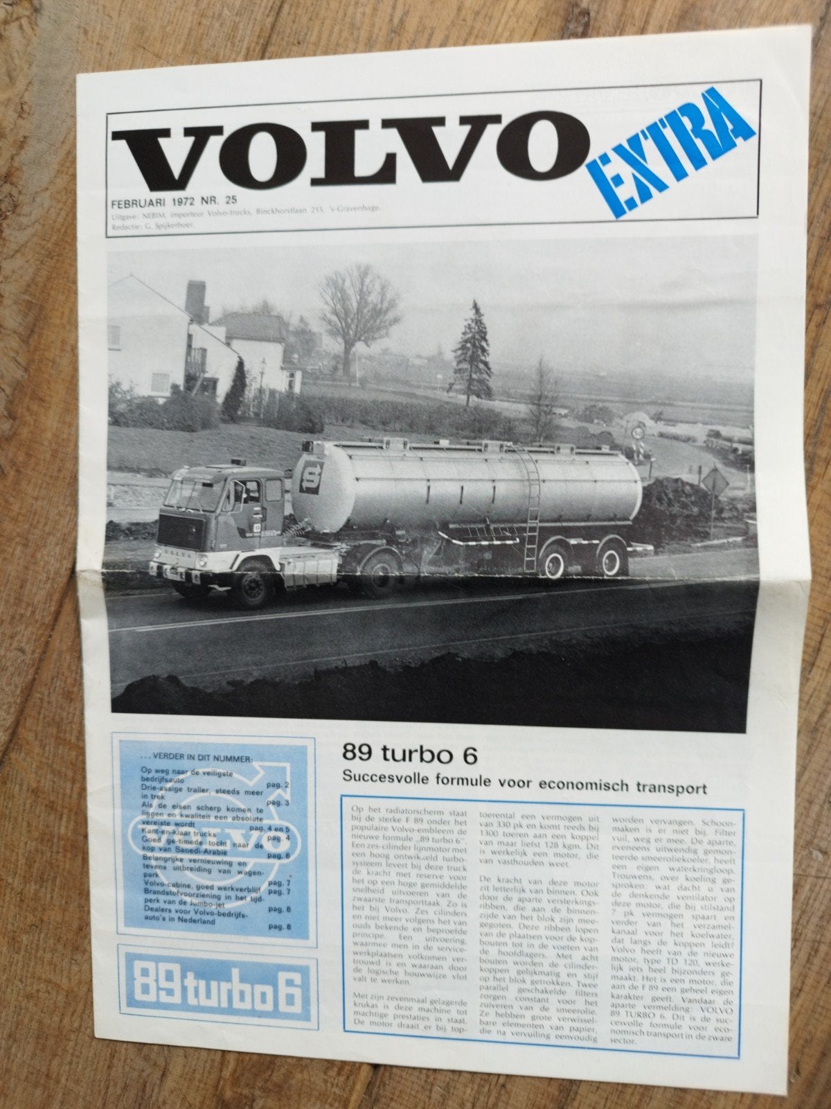 Volvo Extra - Februari 1972, nr 25, Boeken, Volvo, Zo goed als nieuw, Volvo, Ophalen of Verzenden