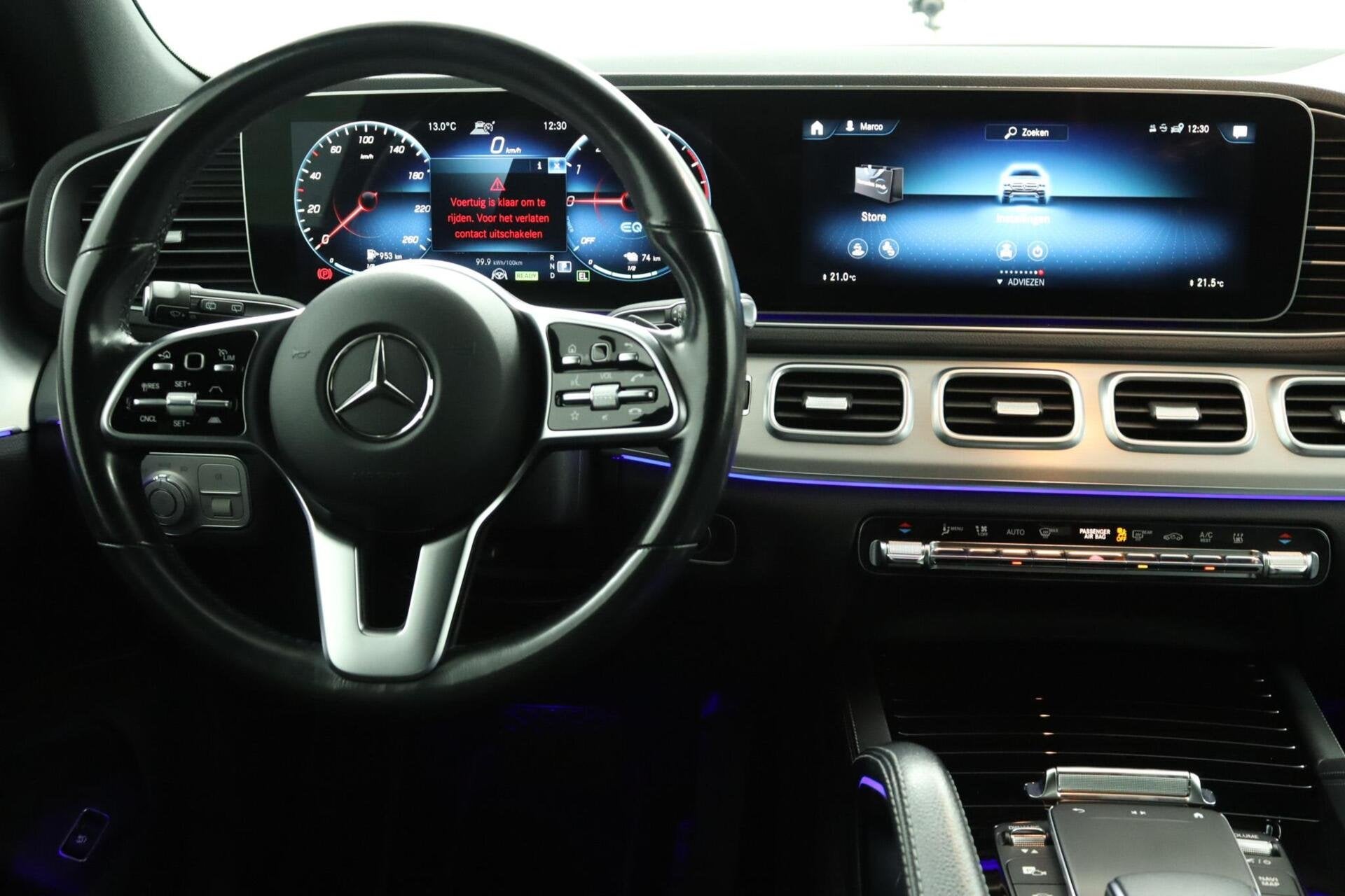 Mercedes GLE 350de 4x4 Stoelverw Leder 100km elektr Trekhaak, Auto's, Mercedes-Benz, Dealer onderhouden, 4 cilinders, 255 €/maand